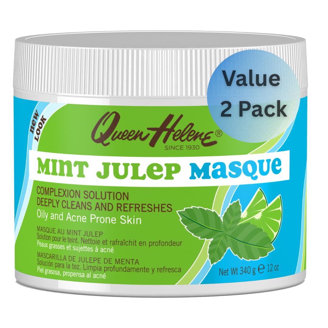Pot de masque menthe Queen Helene pour une peau rafraîchie et purifiée.