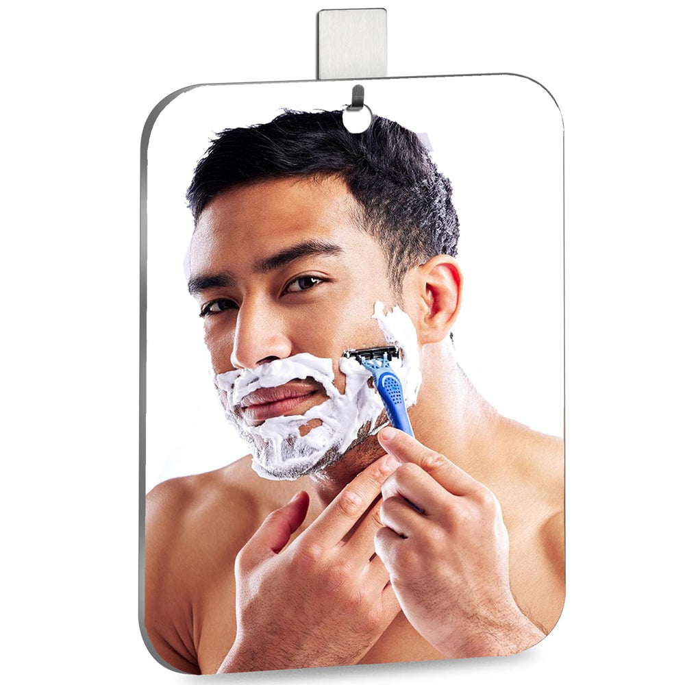 Miroir Quegau incassable 8x6 pouces, reflet net pour le rasage.