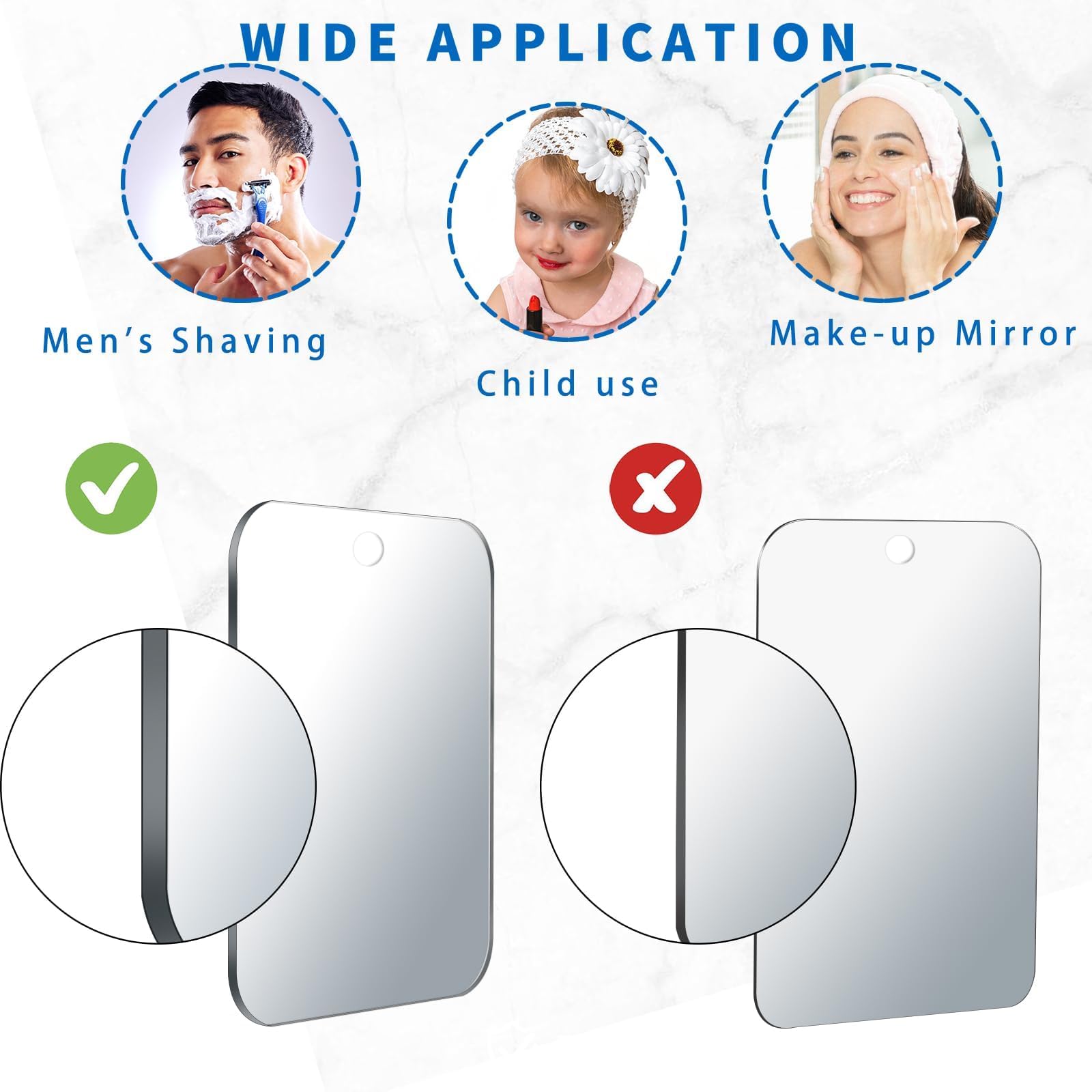 Miroir Quegau portable pour voyage, léger et pratique.