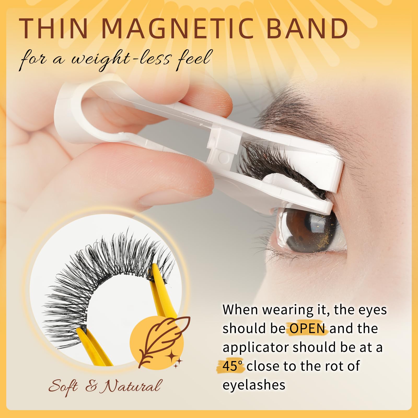 QUEWEL applicator magnetic tool—easy placement without glue for daily use.