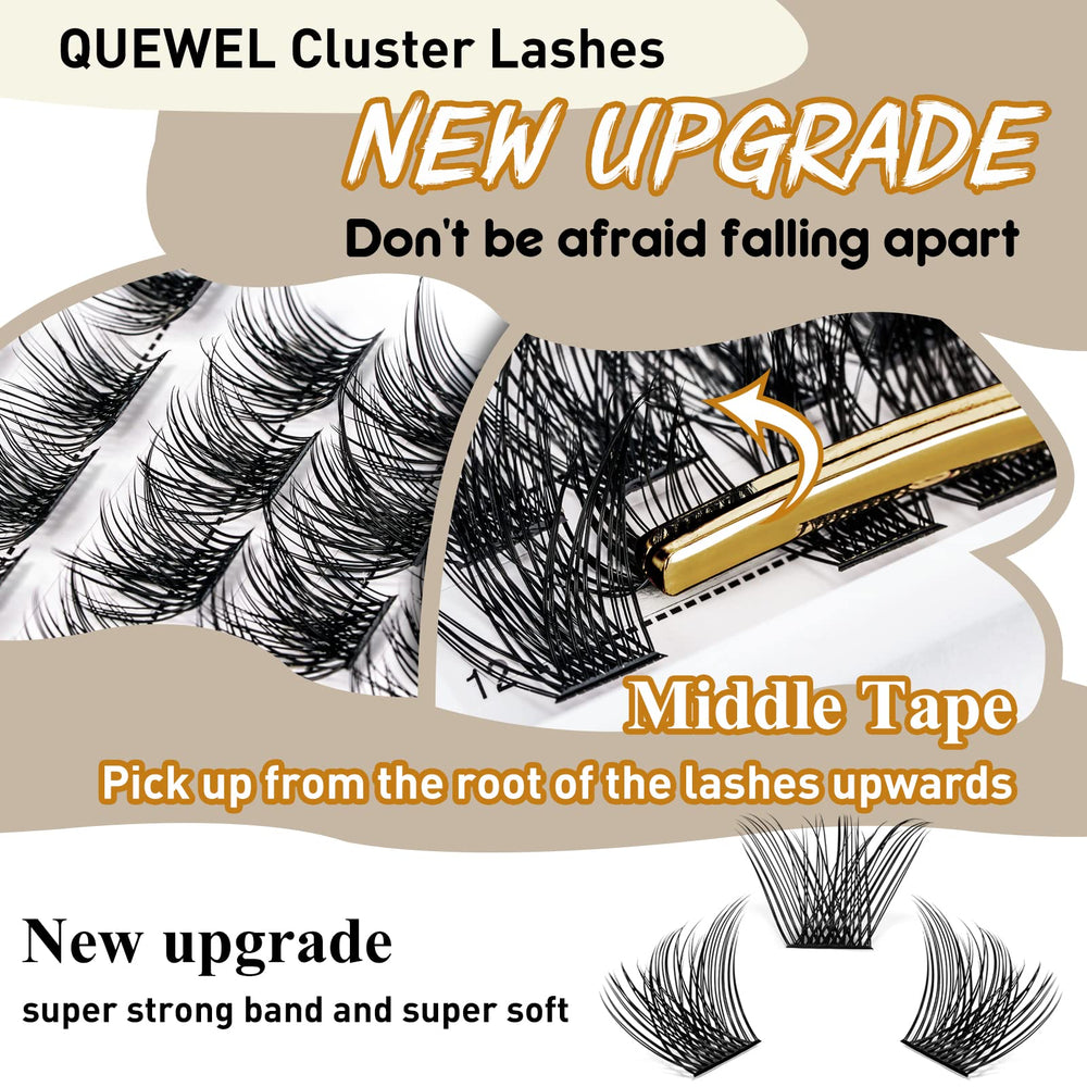 QUEWEL cils cluster C/D curl pour un regard plus profond