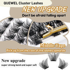 QUEWEL cils cluster C/D curl pour un regard plus profond