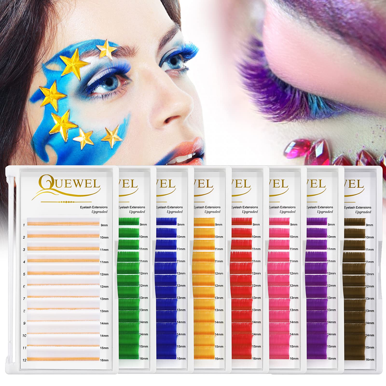 Cils brun 0,07 D Curl 9-16mm, douceur et tenue longue durée.