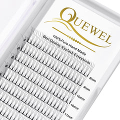 QUEWEL extensions de cils volume préfabriqués 3D 0,10 mm pose rapide