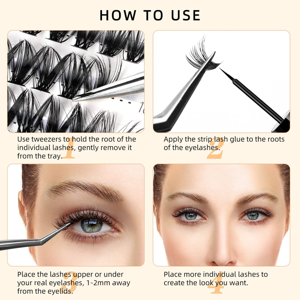 QUEWEL kit-cils à faire soi-même: créer votre look quotidien.