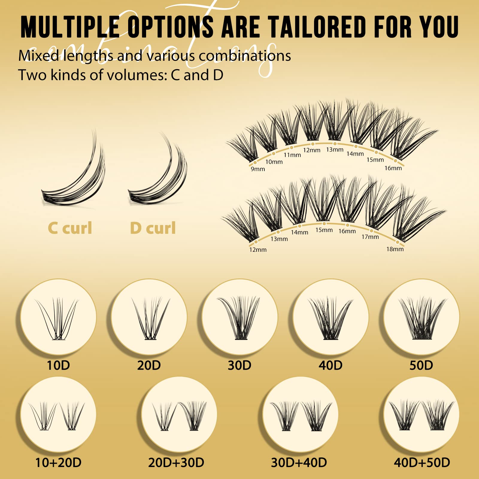 QUEWEL Lash Clusters: texture douce et légère pour port agréable