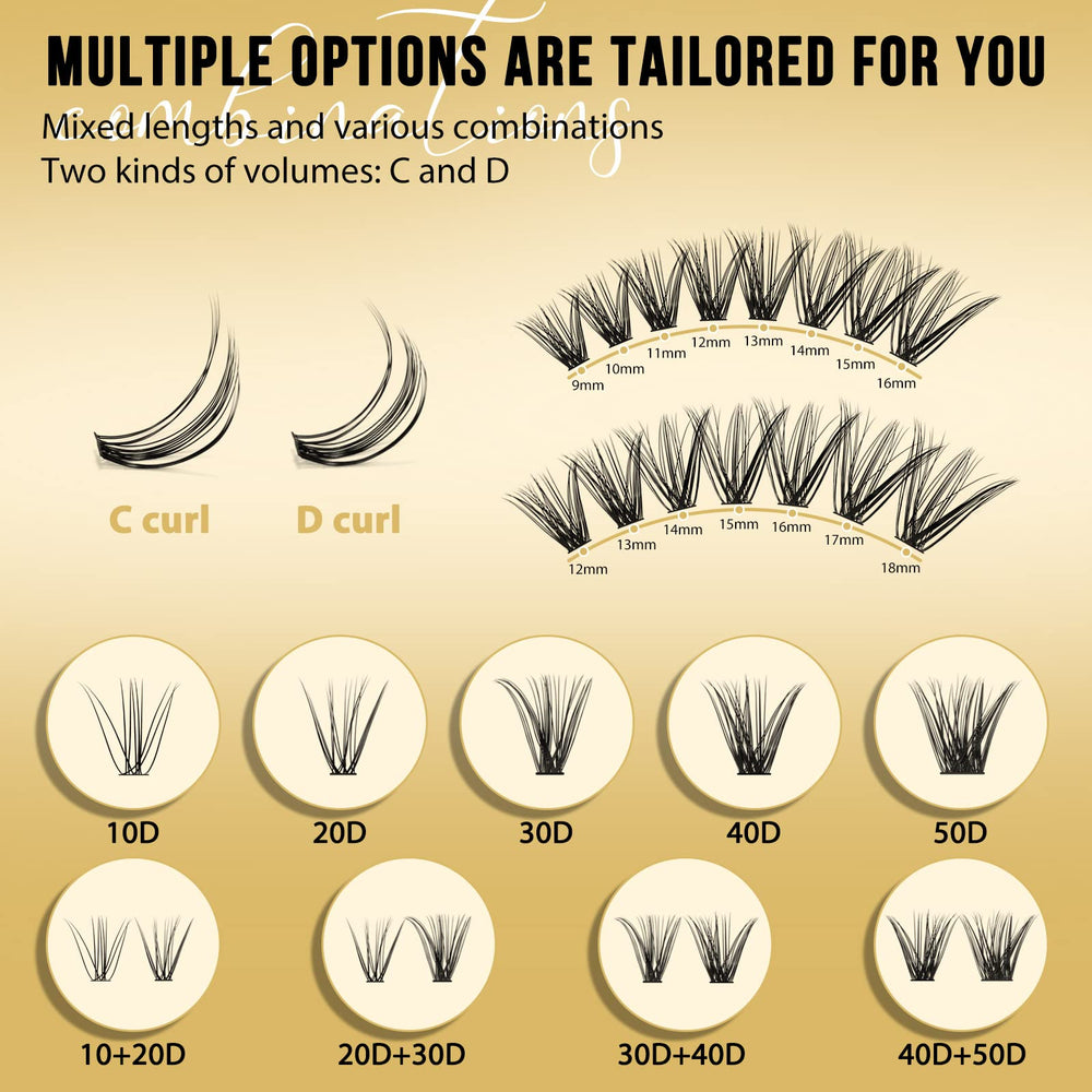 QUEWEL Lash Clusters: texture douce et légère pour port agréable