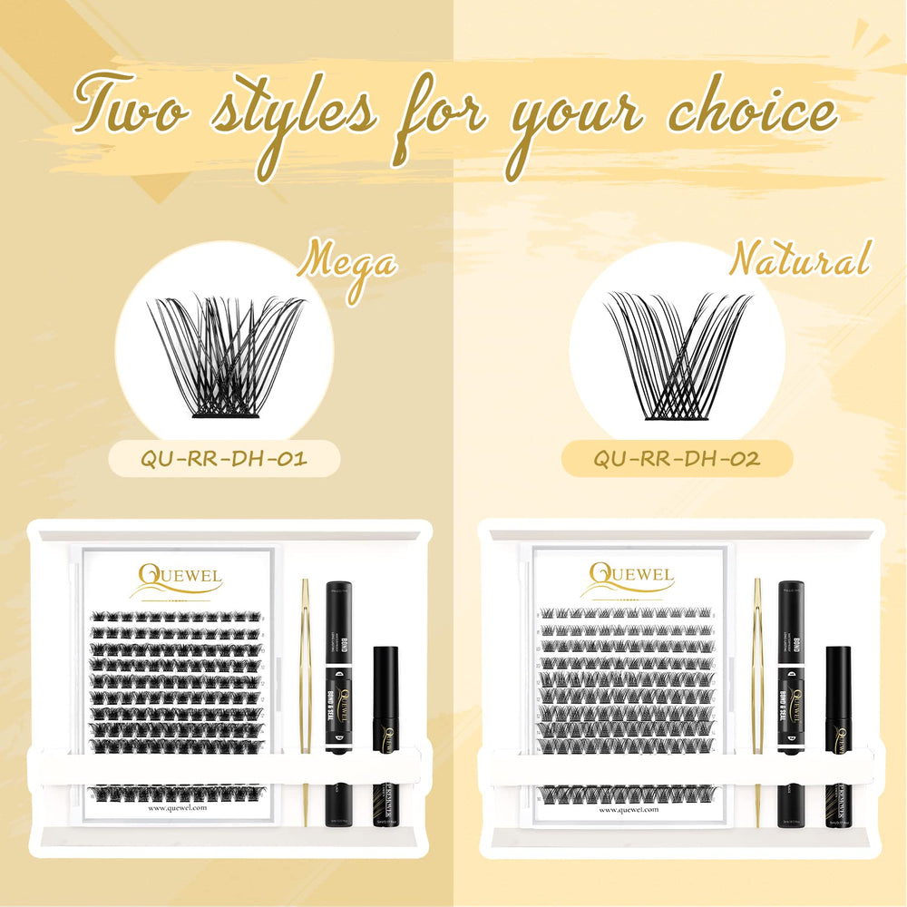 QUEWEL longueurs-8-16mm-melangees, options variées pour looks wispy ou plus soutenus