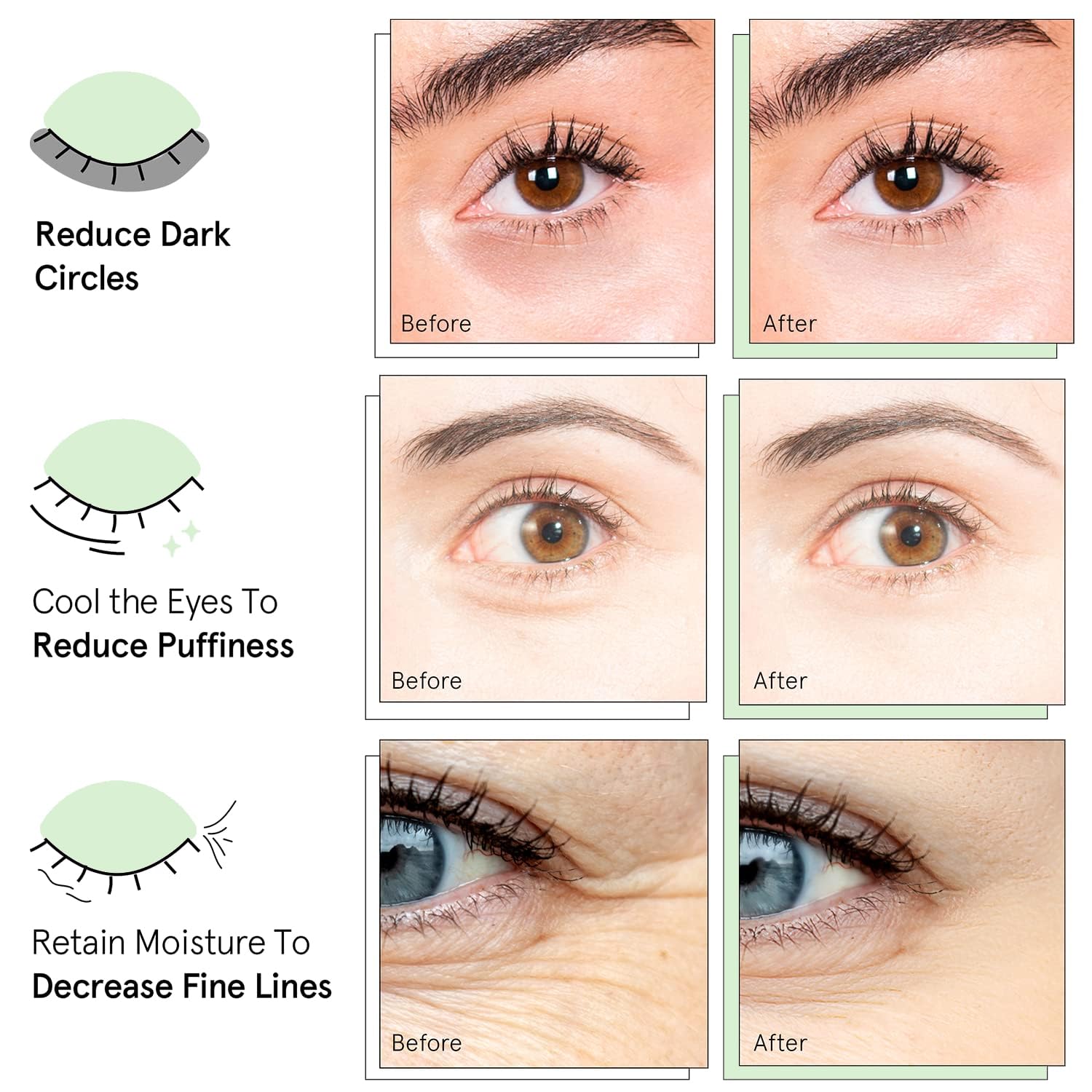 Adhérence renforcée des patchs yeux QUIA Beauty, pas de glissement.