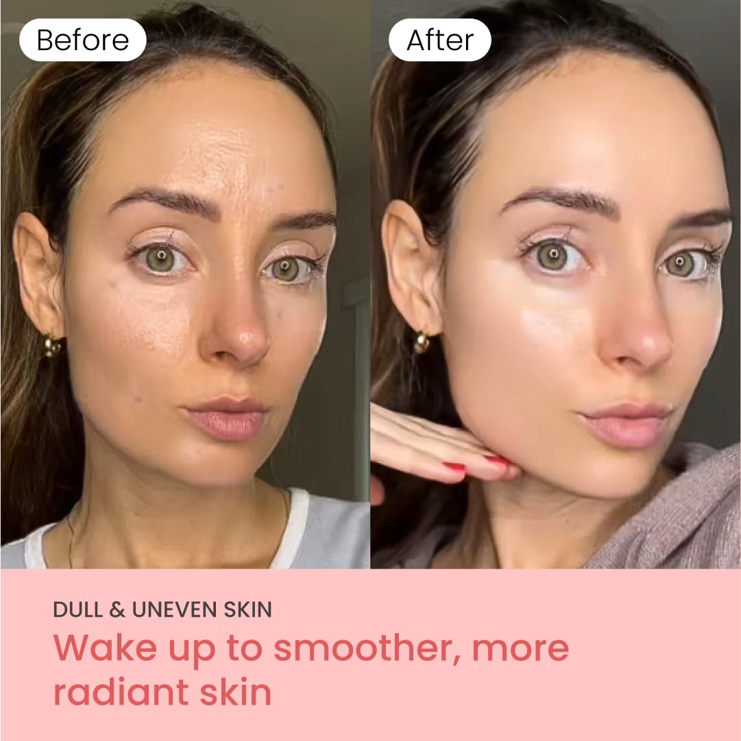 QUIA Beauty masque enveloppant au collagène, film enveloppant scellant les actifs pendant la nuit.