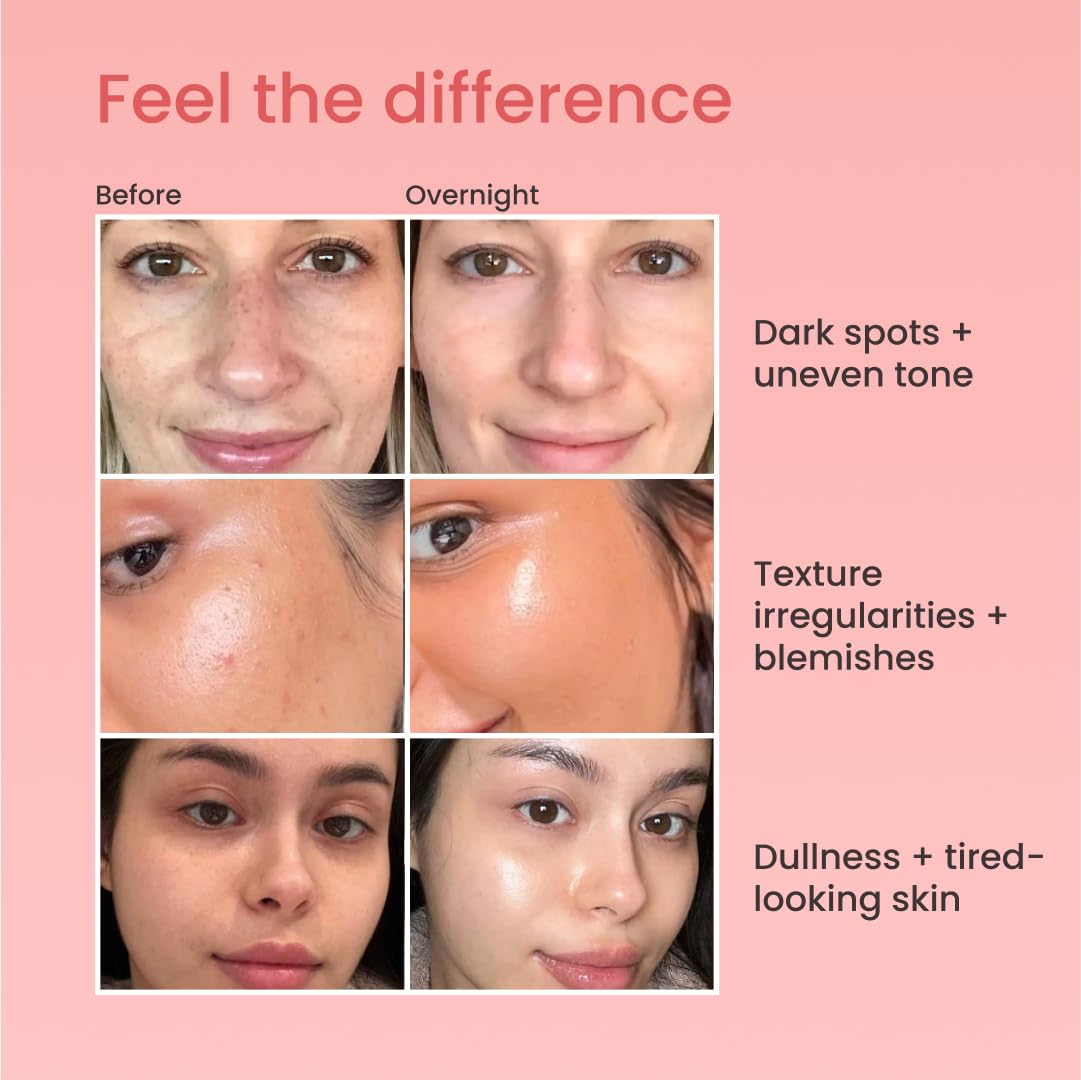 QUIA Beauty masque enveloppant au collagène, pellicule enveloppante, hydratation durable toute la nuit.