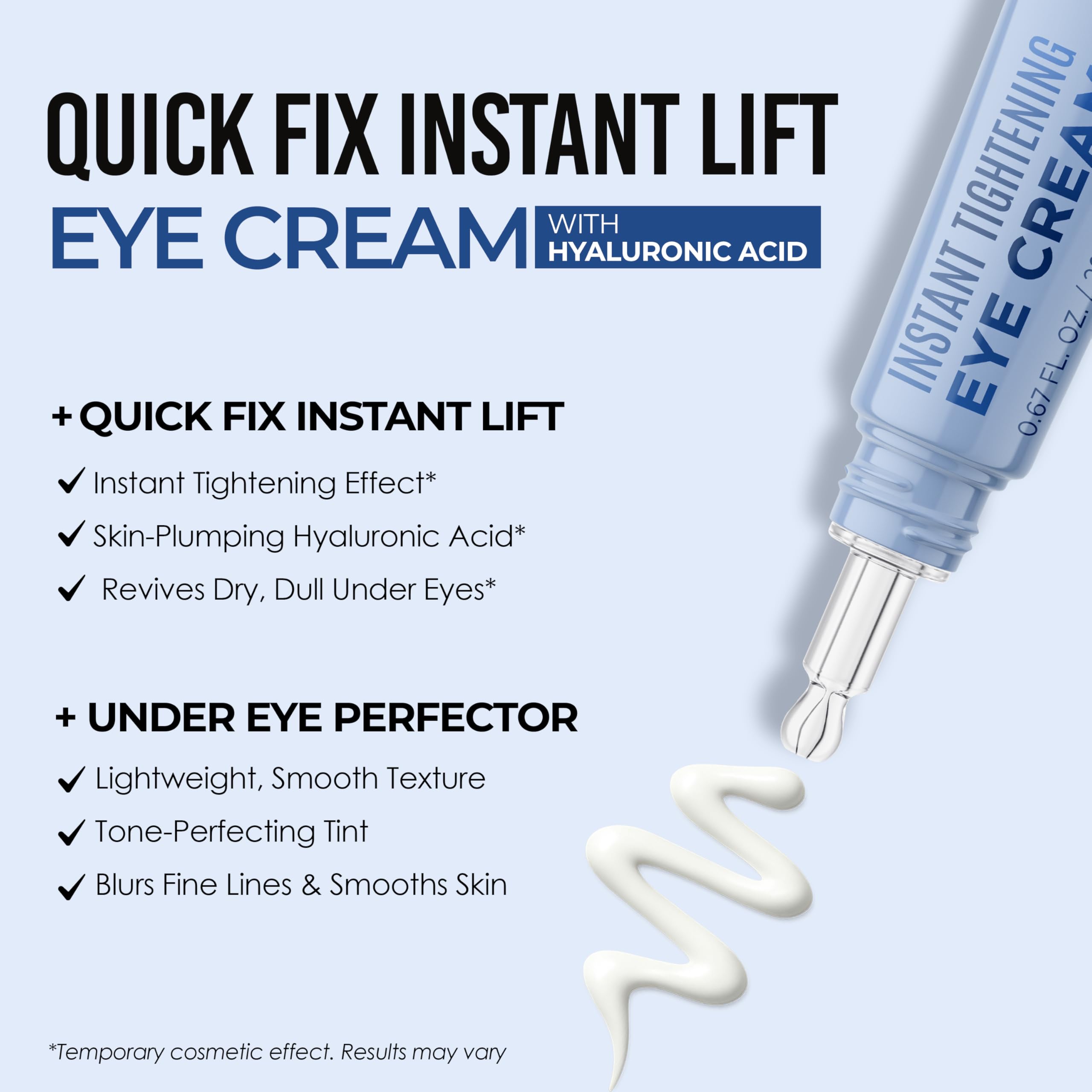 Quick Fix acide hyaluronique contour des yeux, hydratation en profondeur