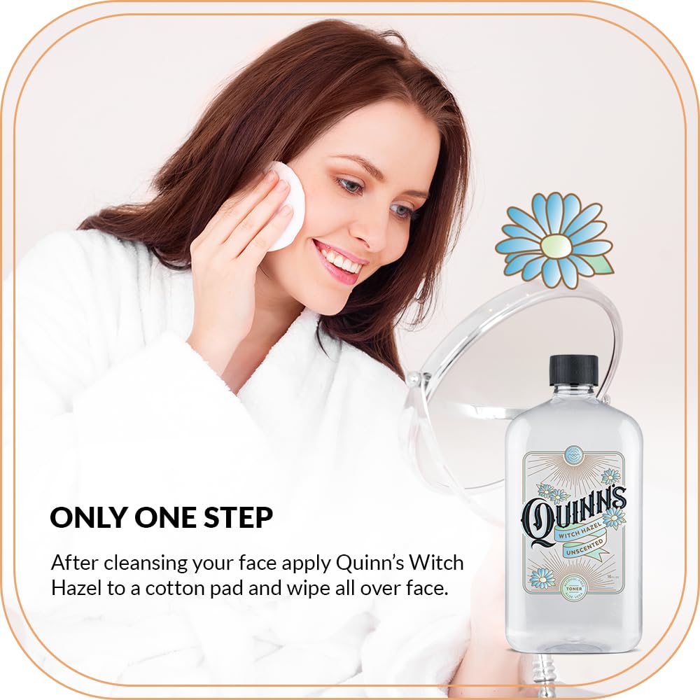 Feuilles d'aloe vera avec Quinn's hamamélis sans alcool pour l'hydratation.