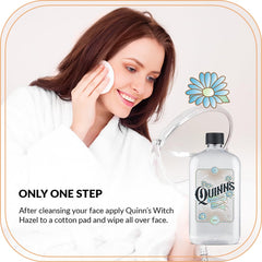 Feuilles d'aloe vera avec Quinn's hamamélis sans alcool pour l'hydratation.
