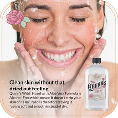 Quinns aloe-verte-rose – Hydratation légère pour toutes les peaux.