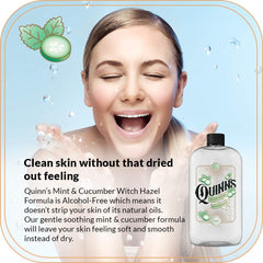 Quinn's hamamélis non distillée, extrait pur pour soin visage, nettoie et équilibre.