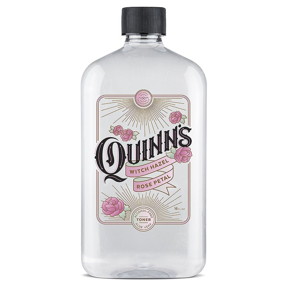Quinns hamamelis rose – Bouteille élégante pour un tonique doux quotidien.