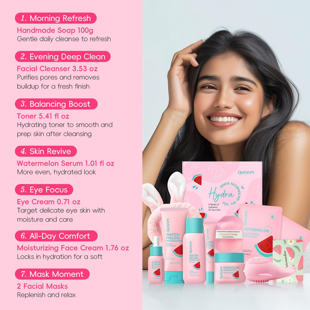 Crème hydratante melon QUIYUM – texture légère pour une peau douce.