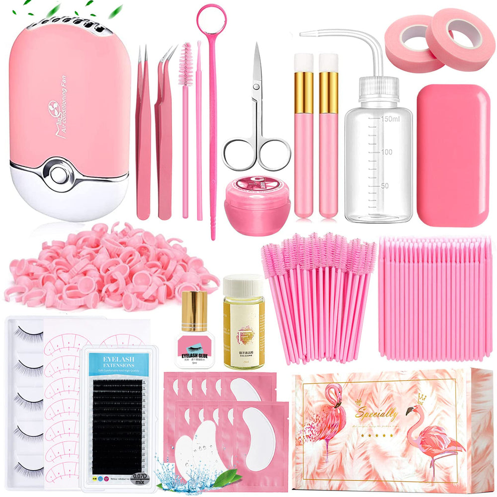 QUKLOGEN Kit extension cils – ensemble complet pour une pose précise.