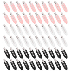Qulkws clips-cheveux sans pli blancs, fixation douce sans traces