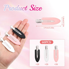 Qulkws clips-cheveux sans pli noirs, usage durable au quotidien