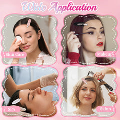 Qulkws clips-cheveux sans pli roses, parfait pour maquillage et coiffure rapide