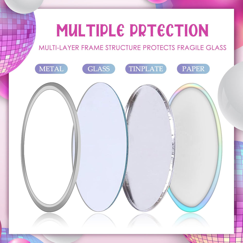 Miroir portable Qunclay de 7 cm, parfait pour le sac.
