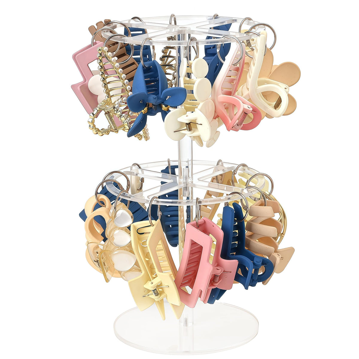 QUPIVA range-clips en acrylique à deux étages pour un tri facile des clips