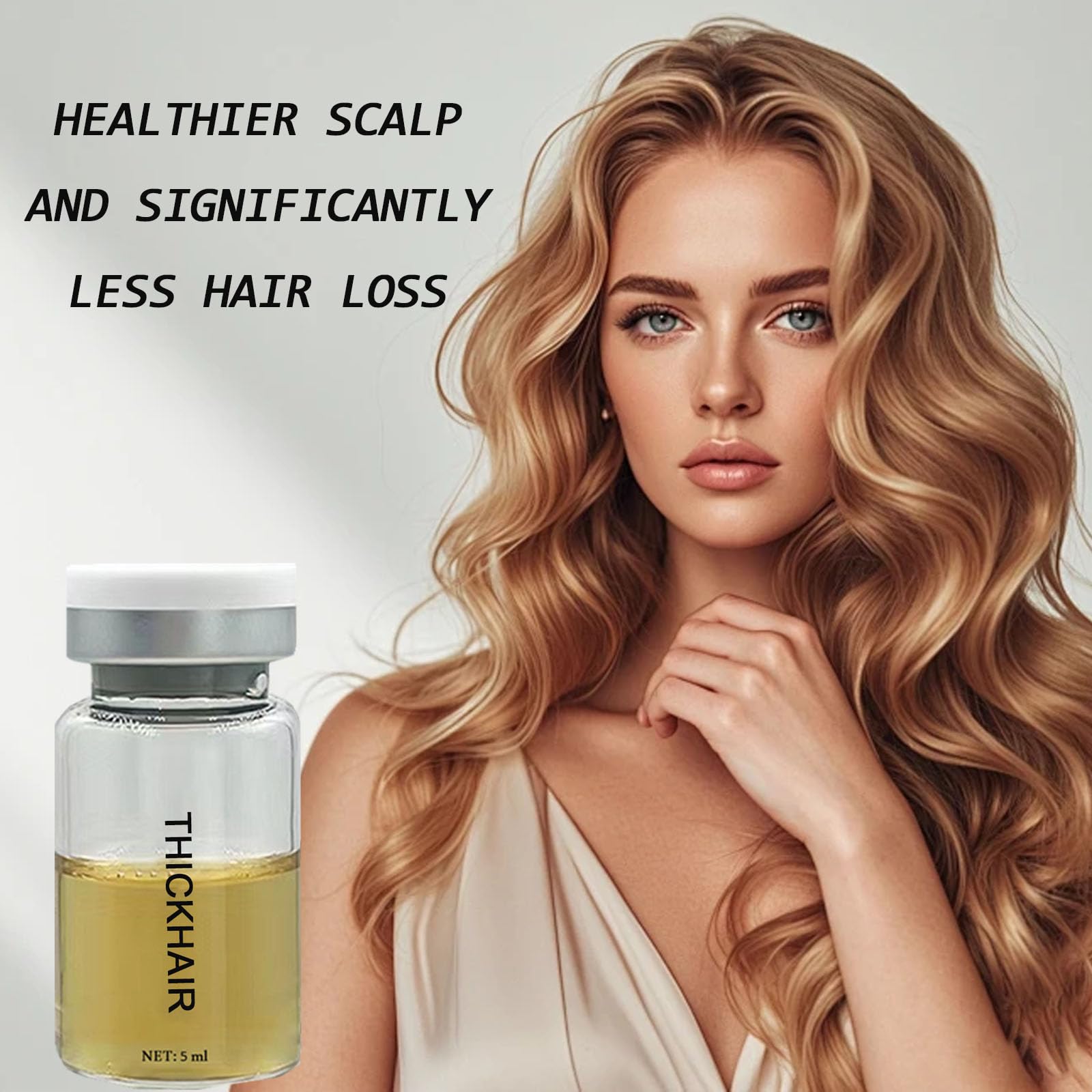 QUZOYU Thicair, application-serum prête à masser le cuir chevelu.