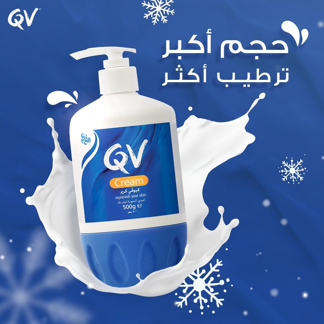 Crème QV sans parfum pour peau sensible et douceur durable.