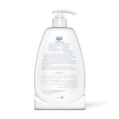 QV Nettoyant Doux, texture crème, mousse douce laissant la peau souple et nourrie.