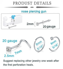 QWALIT-pistolet-piercing-nez-domicile: méthode simple pour débutants et résultats propres.