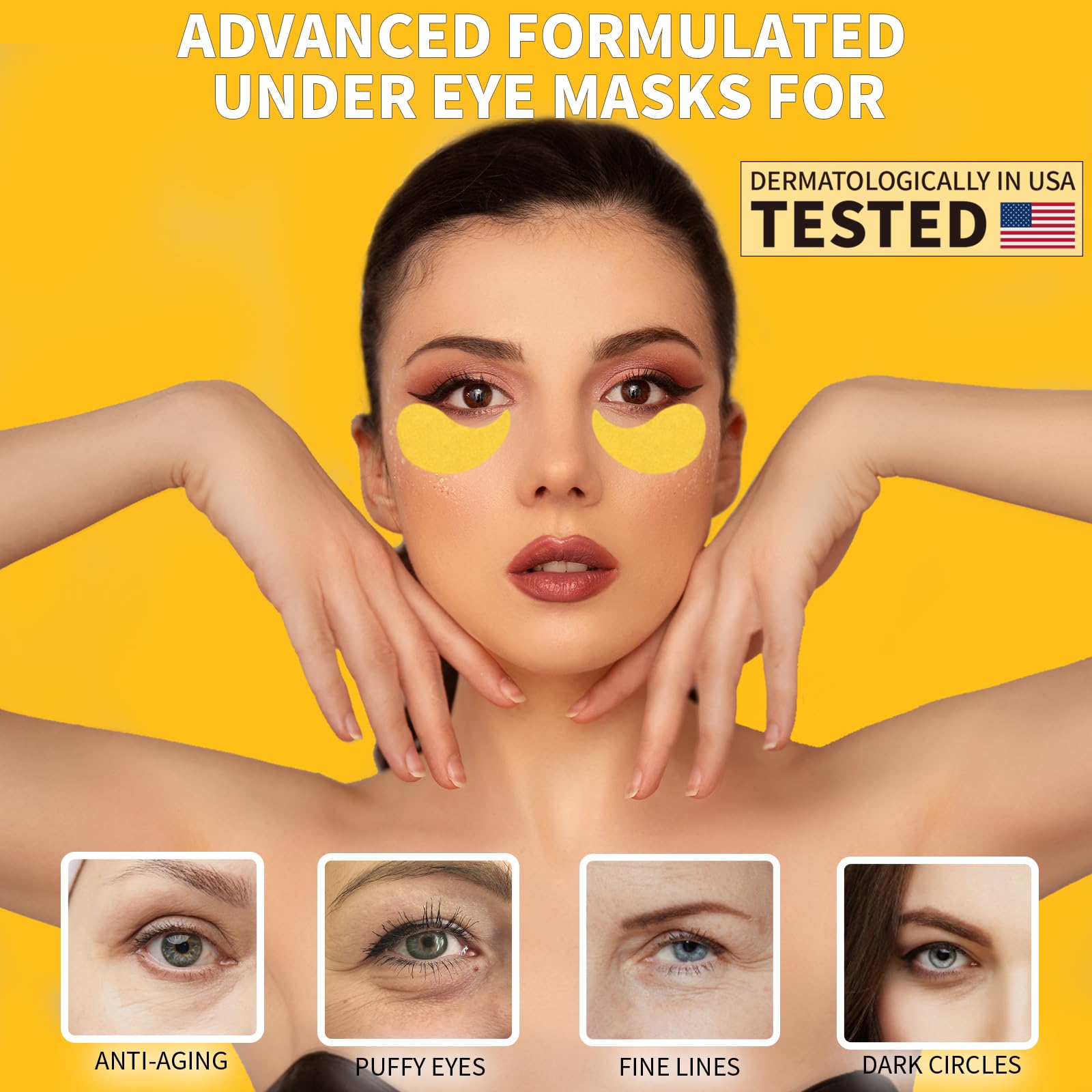 Effet lissant autour des yeux avec Qyiywim Or 24K.