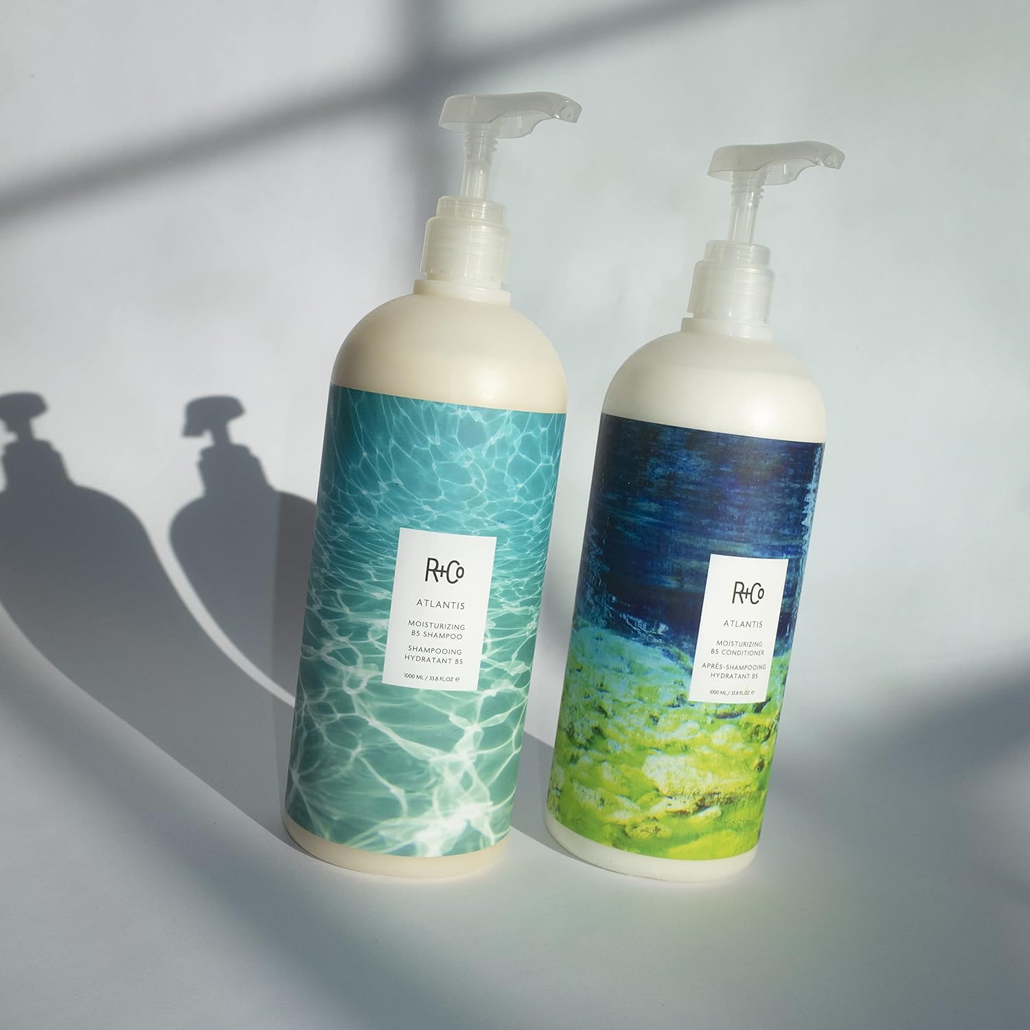 R+Co Atlantis Shampoing — Cheveux brillants: brillance naturelle après lavage.