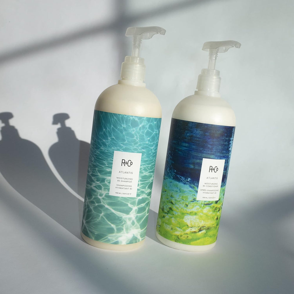 R+Co Atlantis Shampoing — Cheveux brillants: brillance naturelle après lavage.