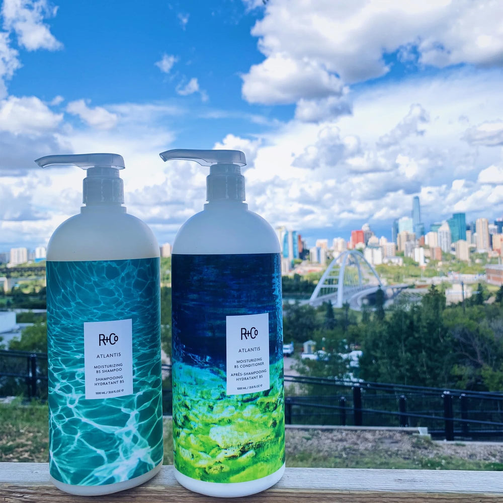 R+Co Atlantis Shampoing — Démêlage facile: cheveux lisses et maniables.