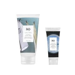 R+Co Cool Wind crème Air Dry en flacon 5oz, hydratante et sans chaleur.