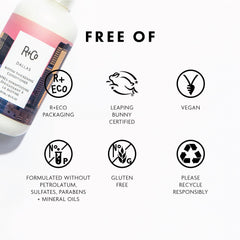 Démêlage facile sur cheveux grâce au R+Co Dallas Biotine Épaississant