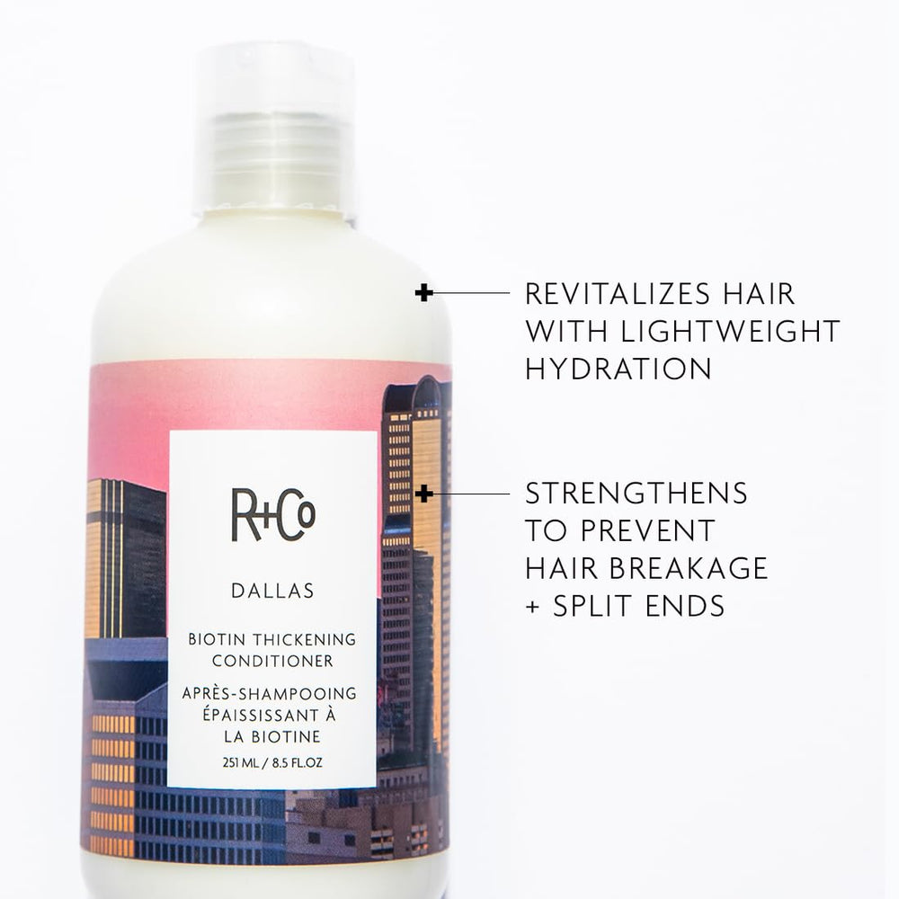 R+Co Dallas Biotin – texture crème, soin épaississant.