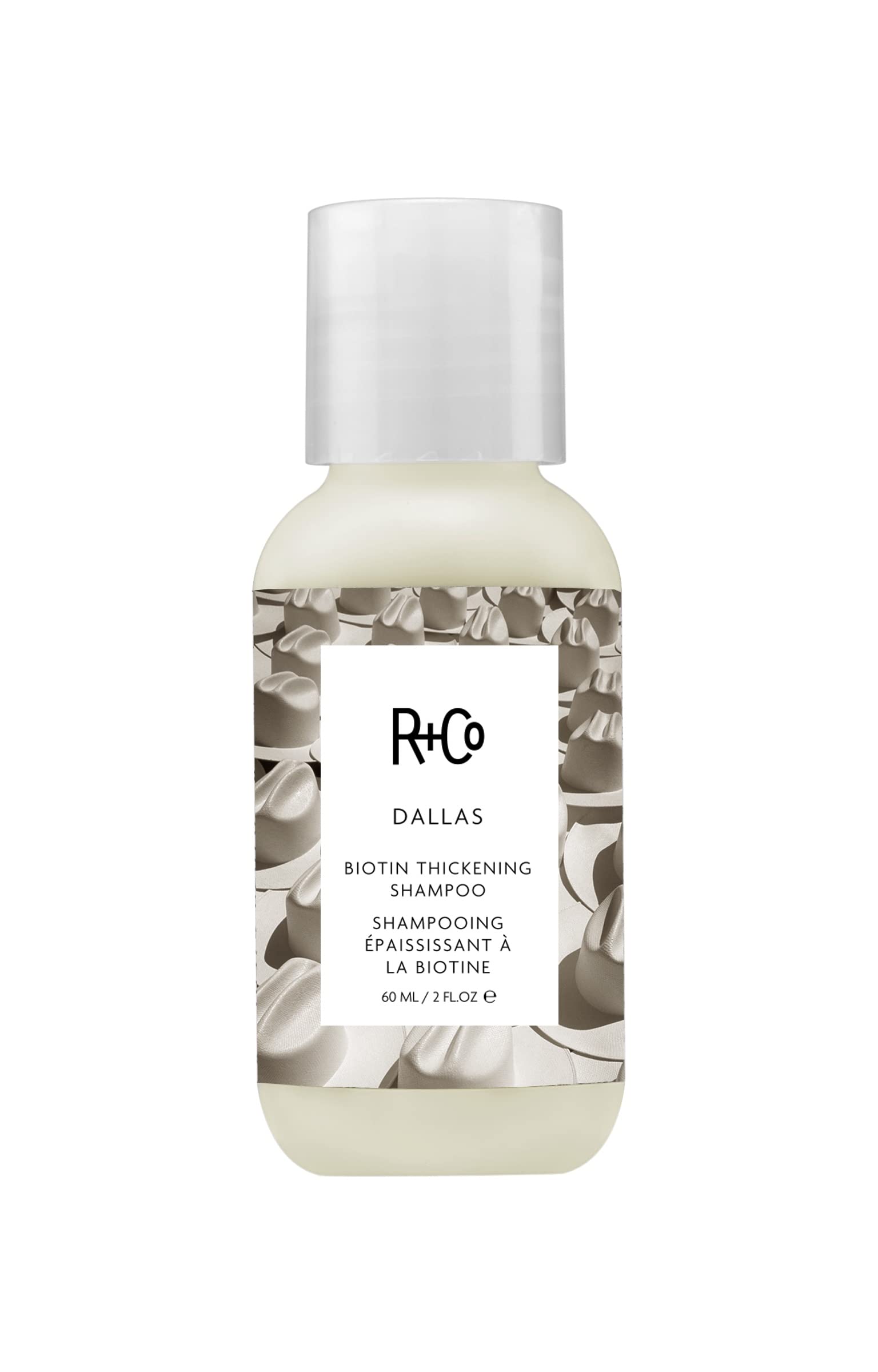 R+Co Dallas Shampoing sur bouteille: volume accru après lavage