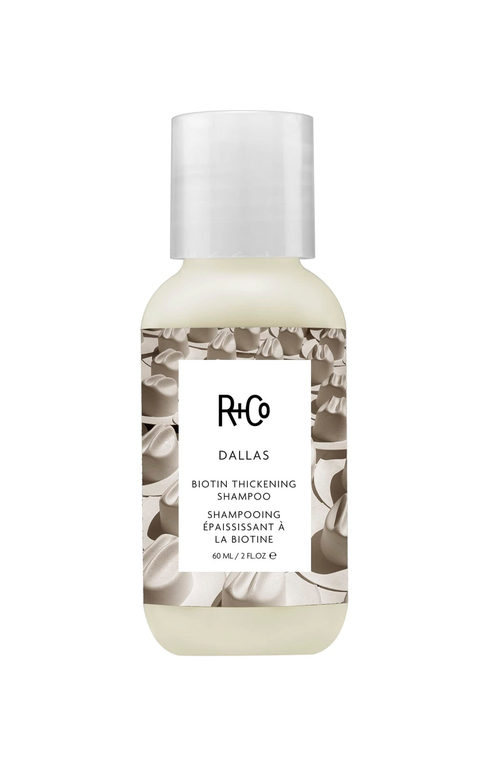 R+Co Dallas Shampoing sur bouteille: volume accru après lavage