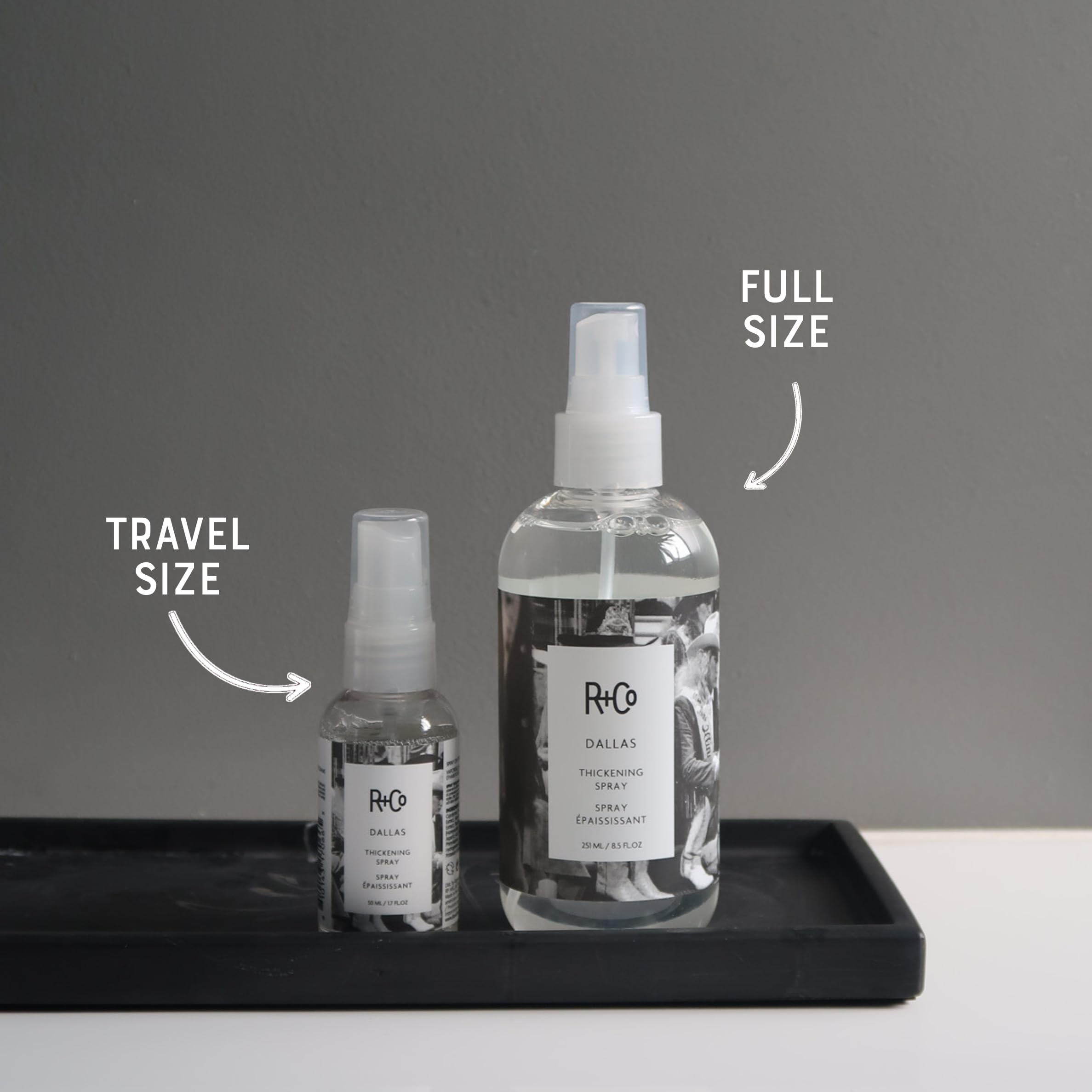 Brushing rapide avec fini volumineux et lisse grâce à Dallas Thickening Spray.