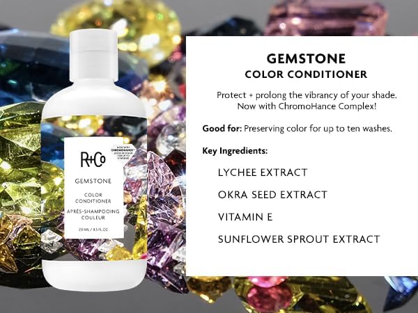 R+Co Gemstone Color Coffret, ensemble, offre une routine protectrice complète.