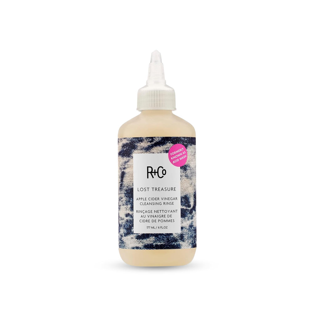 R+Co Lost Treasure bouteille – rinçage doux préservant les huiles naturelles.