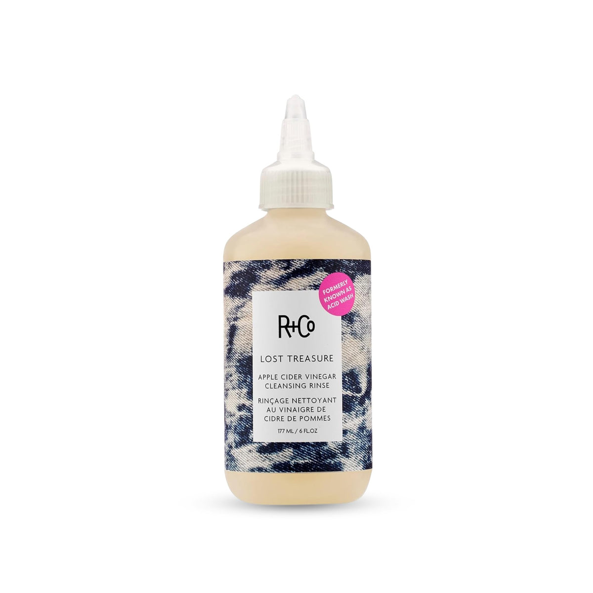 R+Co Lost Treasure bouteille – rinçage doux préservant les huiles naturelles.