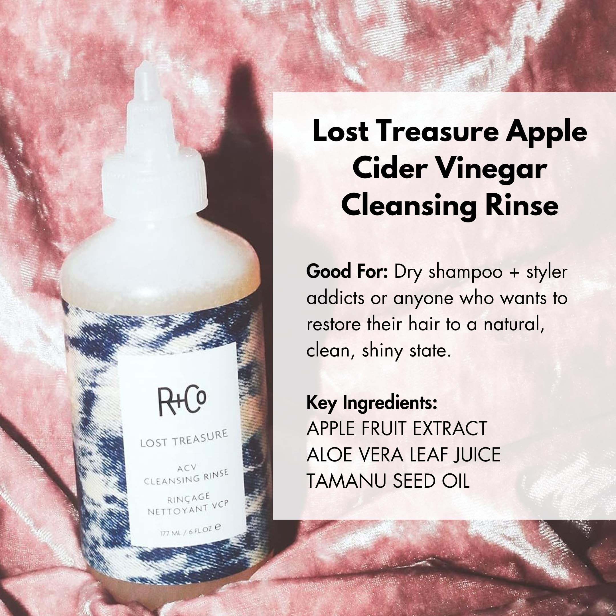 R+Co Lost Treasure mousse riche – texture luxueuse purifiant sans alourdir.