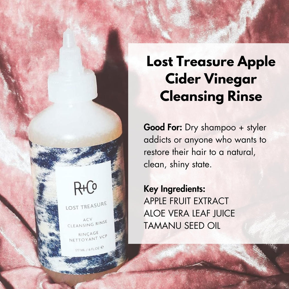 R+Co Lost Treasure mousse riche – texture luxueuse purifiant sans alourdir.