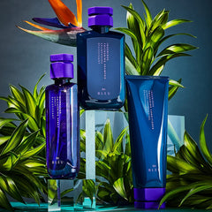 R+Co Magnifier complexe bleu, apporte force et brillance visibles.