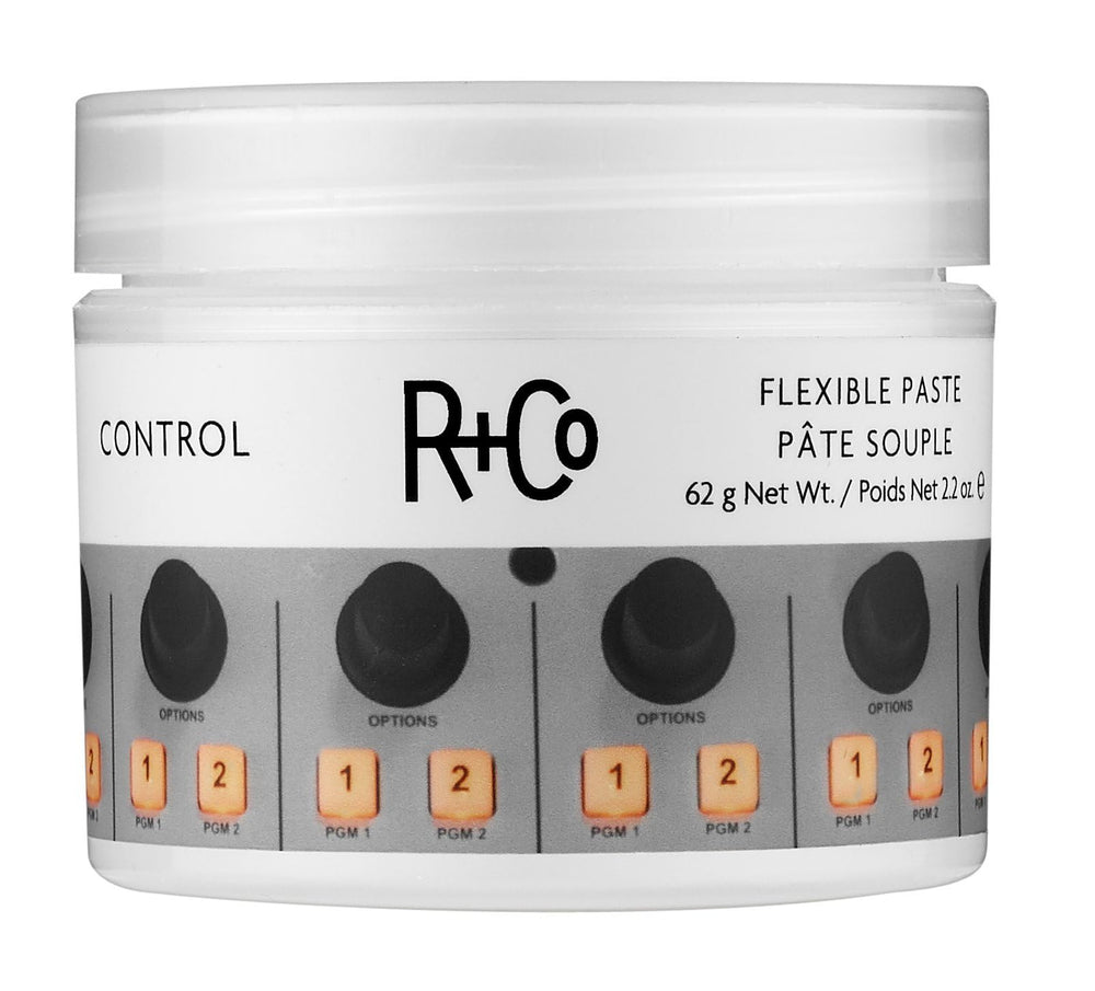 R+Co Pâte Contrôle Flexible – tenue moyenne et flexible pour un style sans effort