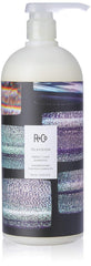 R+Co Shampooing Télévision Cheveux Parfaits – bouteille élégante promet brillance et corps.